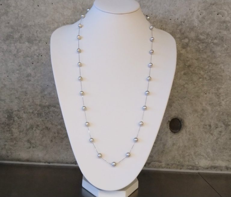 使わない真珠のネックレスを使って、ステイションタイプのネックレスにリフォーム | 岐阜県羽島市ジュエリーシバタ｜ジュエリー・真珠（パール